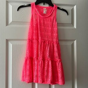 Cat & Jack Girls Bathing Suit Cover Up Dress Mesh